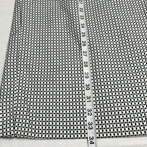 Valentine suits Inc Women's Skirt Size 16 Black White Grid Pencil Midi USA - Picture 8 of 9